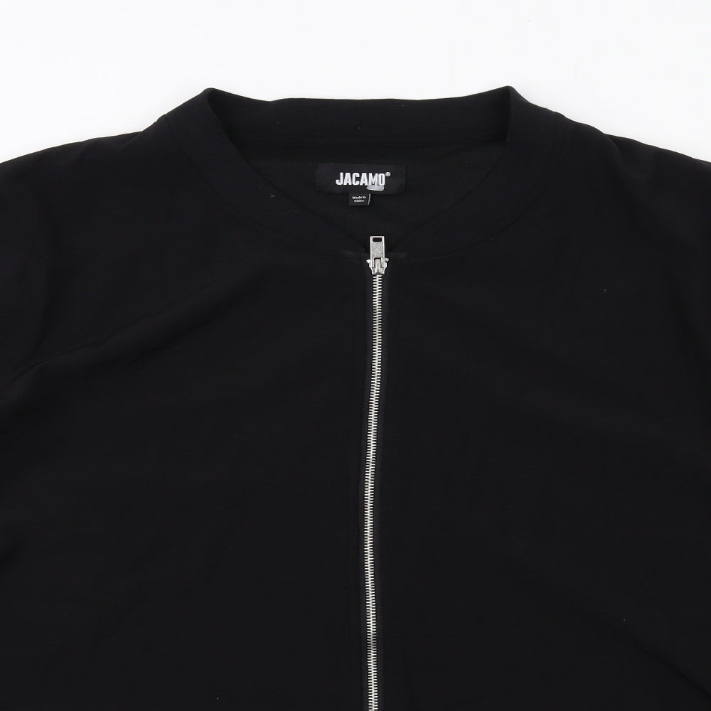 Jacamo Mens Black Bomber Jacket Jacket Size 54 Zip