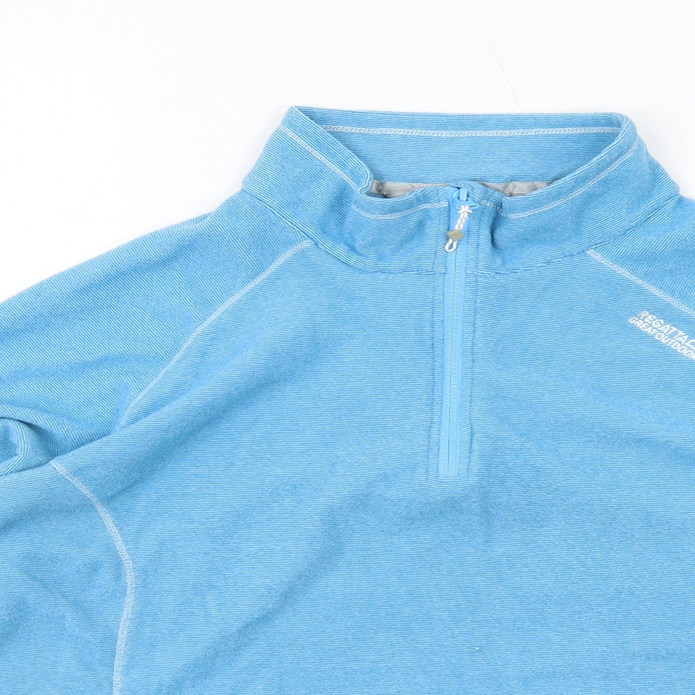 Regatta Womens Blue Polyester Pullover Sweatshirt Size 18 Zip