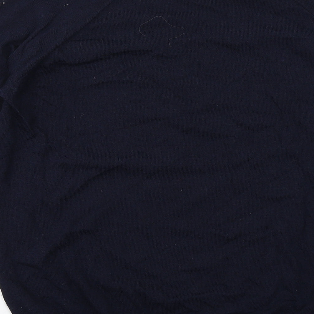 Wallis Womens Blue Round Neck Viscose Pullover Jumper Size S