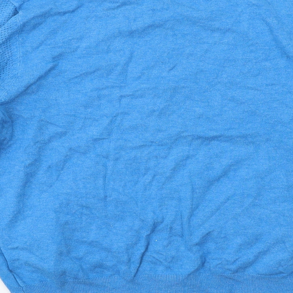 NEXT Womens Blue Round Neck Viscose Cardigan Jumper Size 14