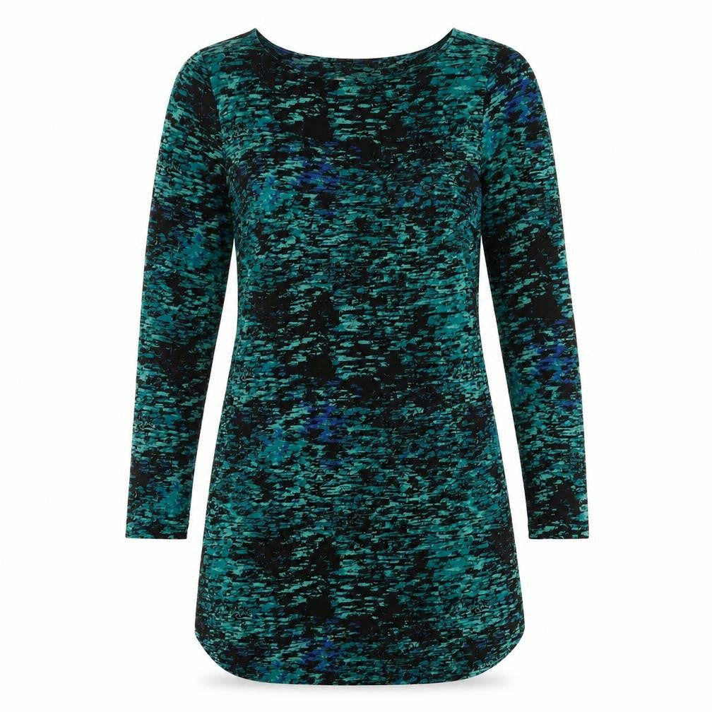 Gap Womens Green Geometric Polyester Mini Size XS Round Neck Pullover
