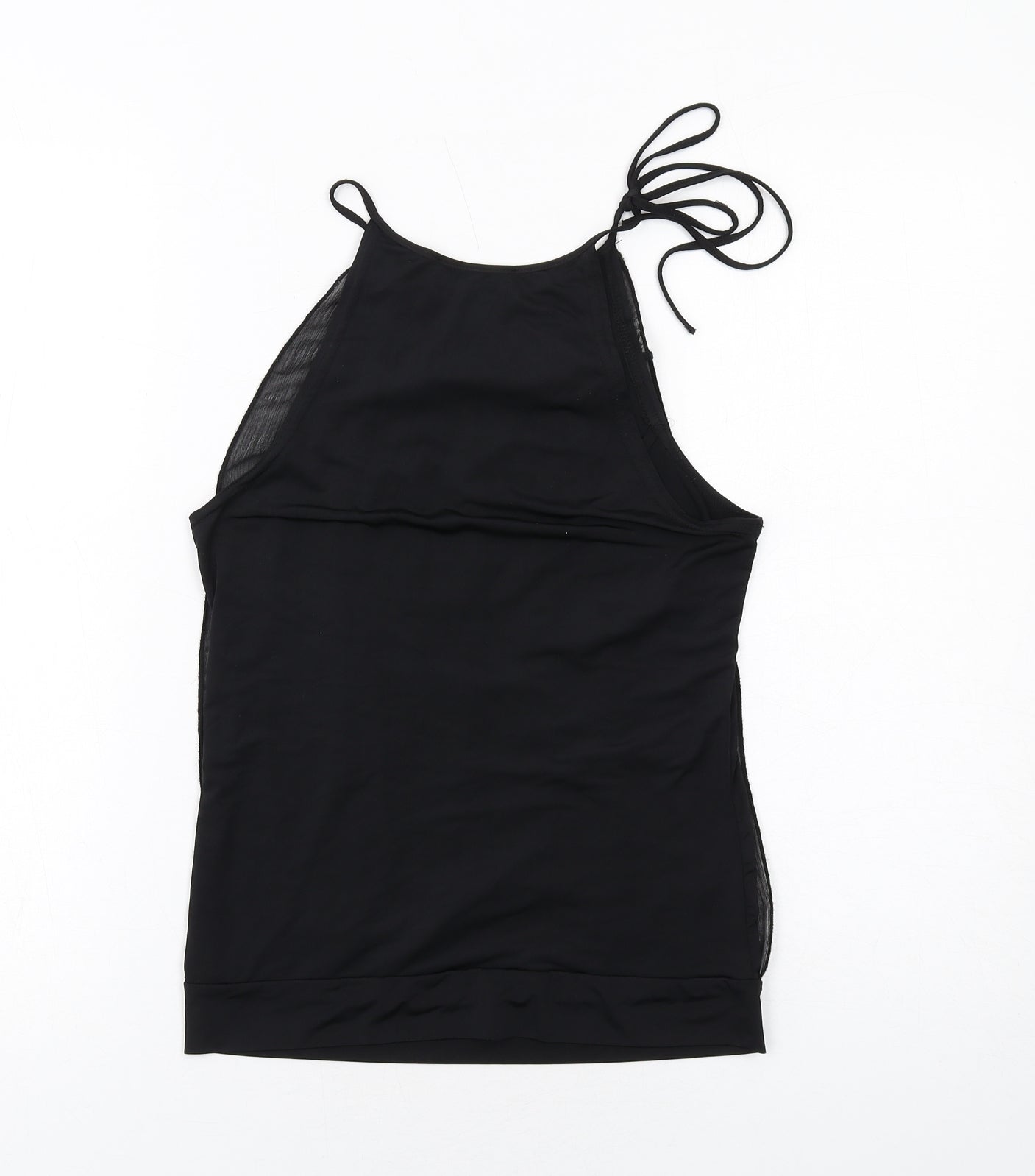 Jonathan Disley Womens Black Polyester Basic Tank Size 10 Round Neck