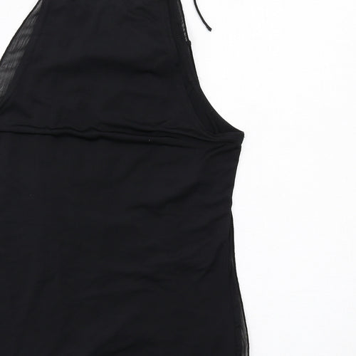 Jonathan Disley Womens Black Polyester Basic Tank Size 10 Round Neck
