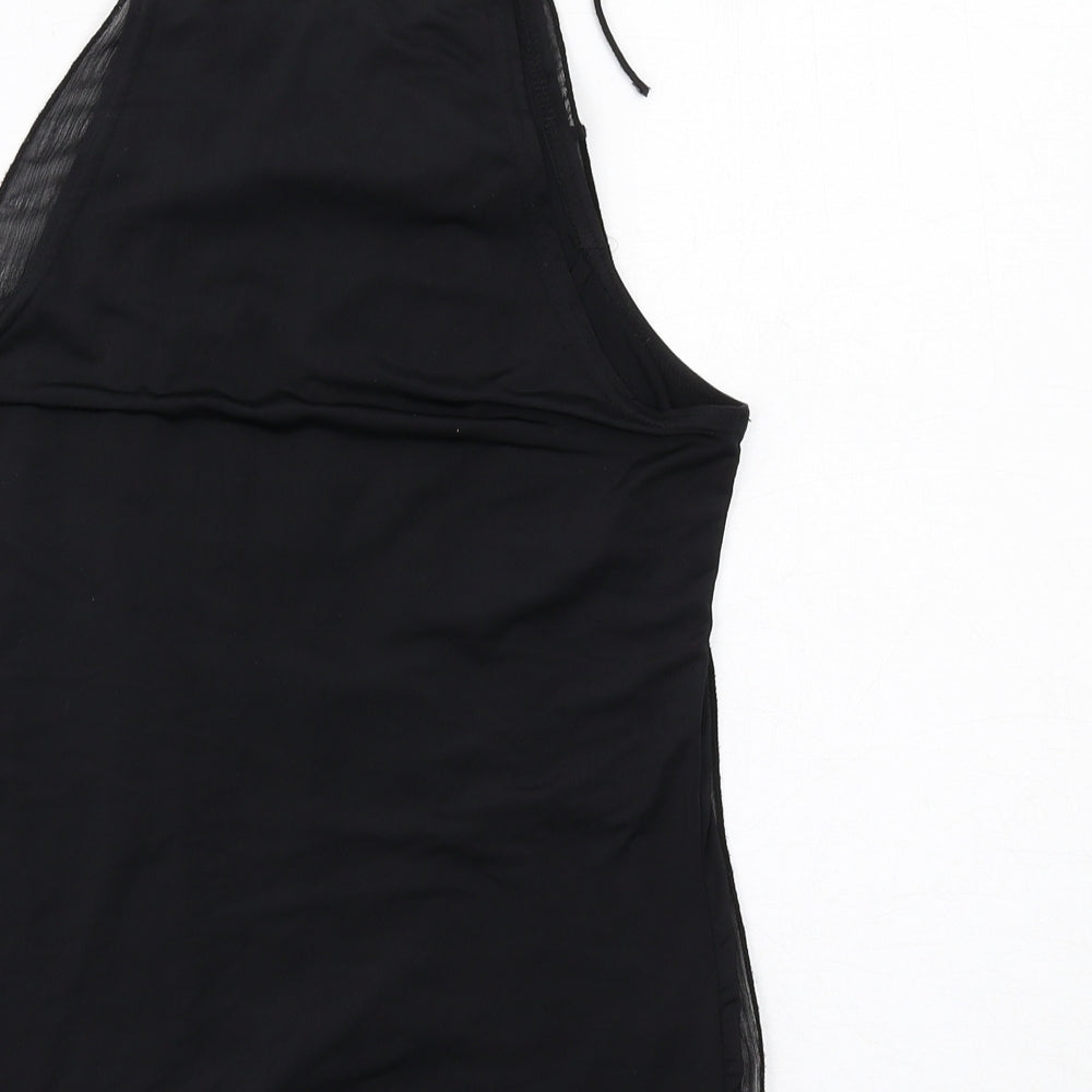 Jonathan Disley Womens Black Polyester Basic Tank Size 10 Round Neck