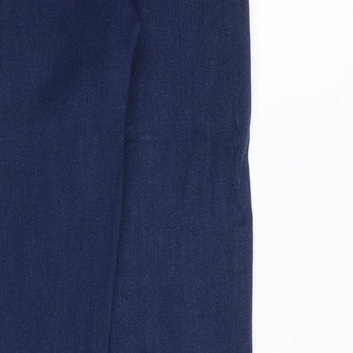 Denim & Co. Womens Blue Cotton Skinny Jeans Size 10 Slim Zip