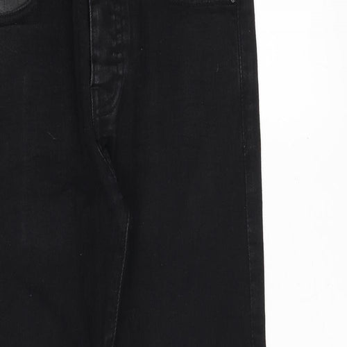 Denim & Co. Mens Black Cotton Skinny Jeans Size 30 in Slim Zip