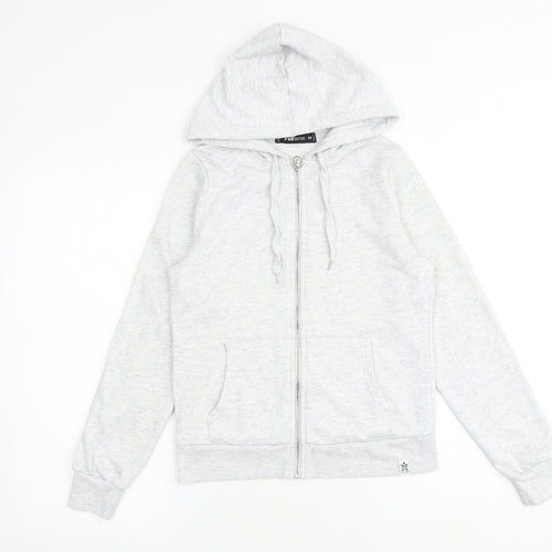 FB sister Womens Grey Cotton Full Zip Hoodie Size XS Zip