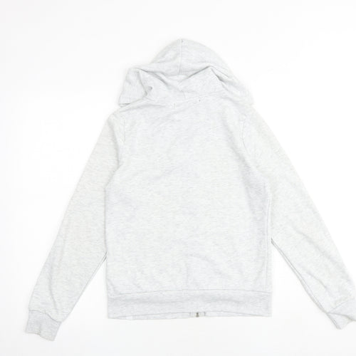 FB sister Womens Grey Cotton Full Zip Hoodie Size XS Zip