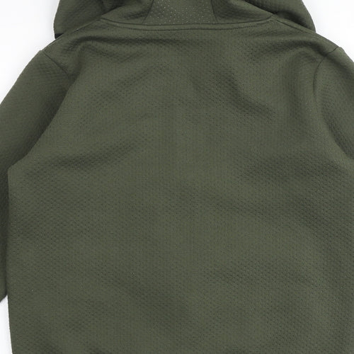 Urban Dept Boys Green Polyester Full Zip Hoodie Size 9 Years Zip