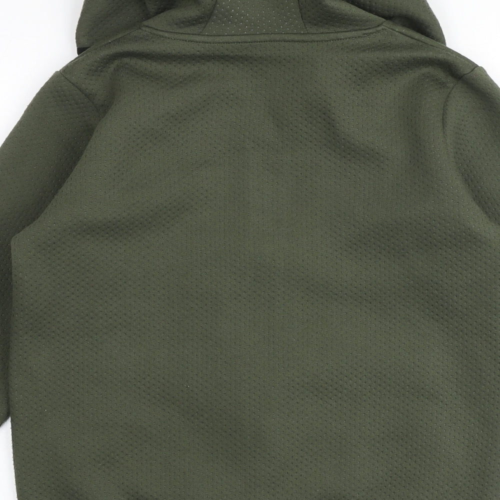 Urban Dept Boys Green Polyester Full Zip Hoodie Size 9 Years Zip