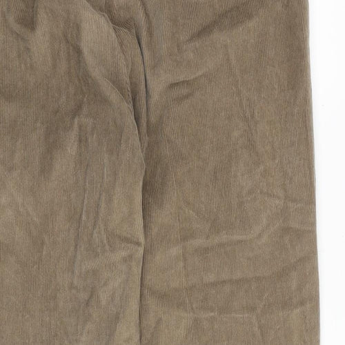 Bar Harbour Mens Brown Cotton Chino Trousers Size 38 in Regular Zip