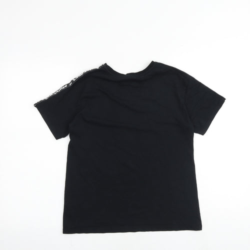 Mojang Boys Black 100% Cotton Basic T-Shirt Size 13-14 Years Round Neck Pullover - Minecraft