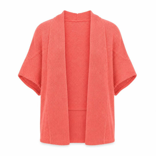 NEXT Womens Pink V-Neck Acrylic Shrug Jumper Size M