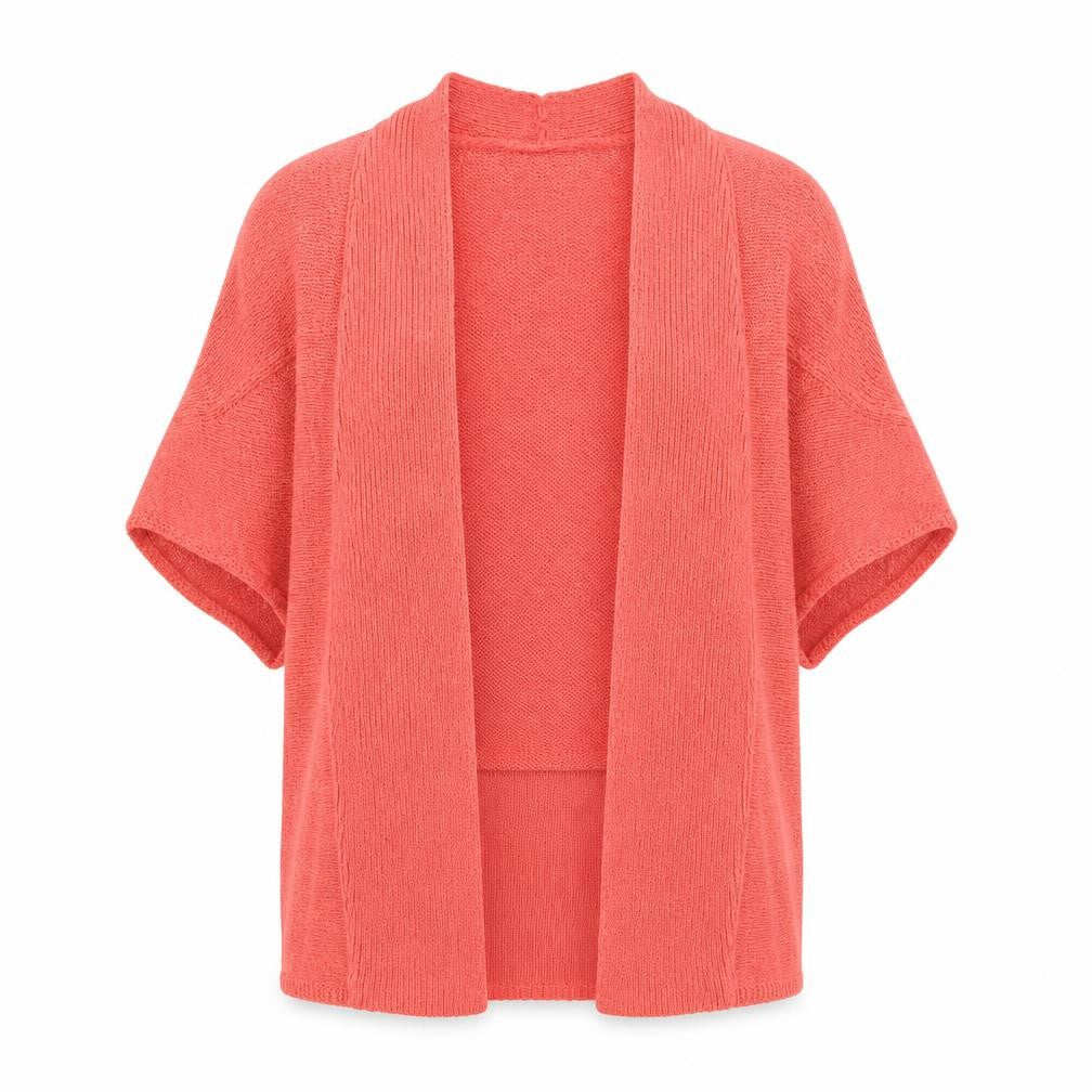 NEXT Womens Pink V-Neck Acrylic Shrug Jumper Size M