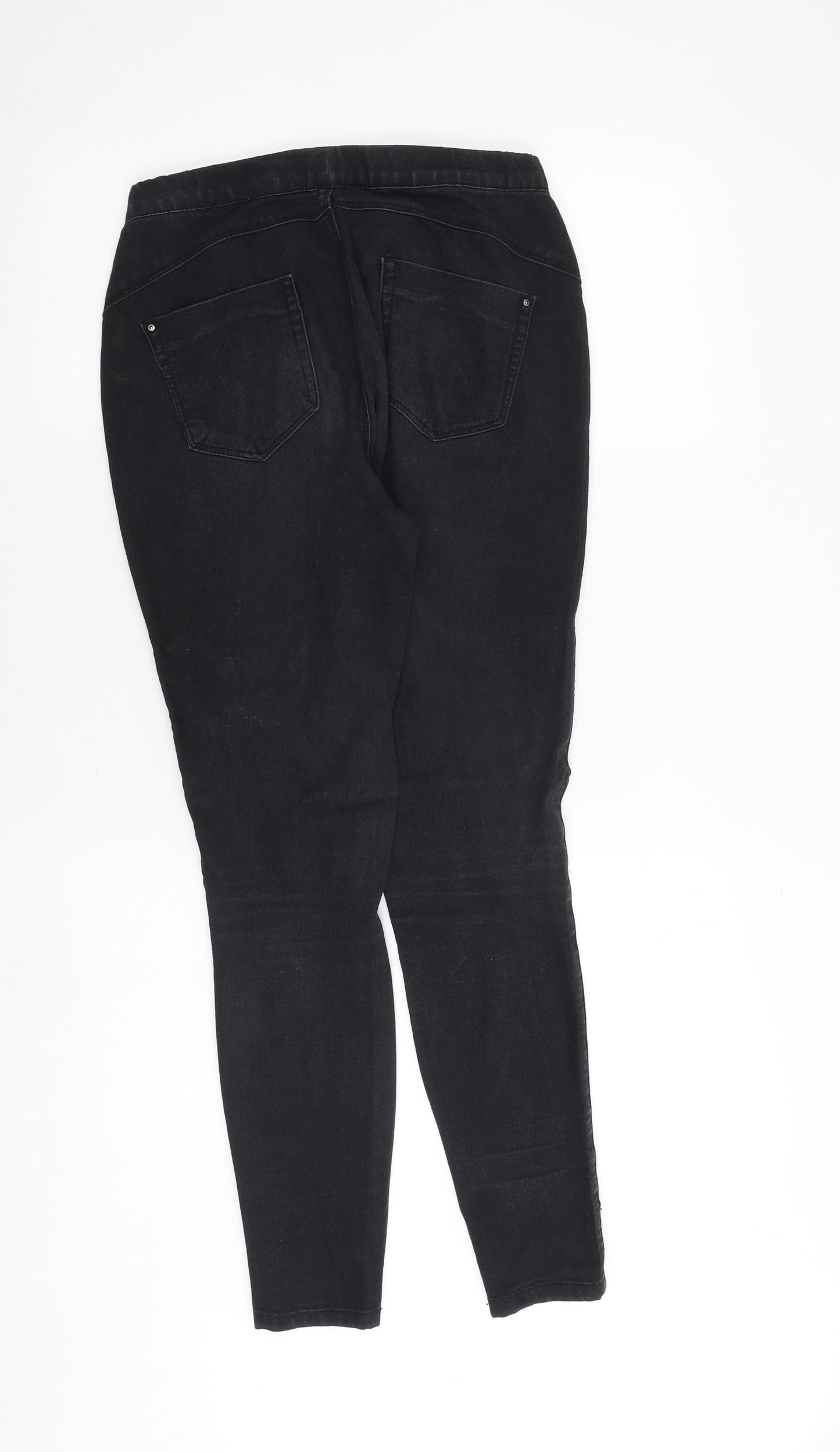 Denim & Co. Womens Grey Cotton Jegging Jeans Size 8 Regular