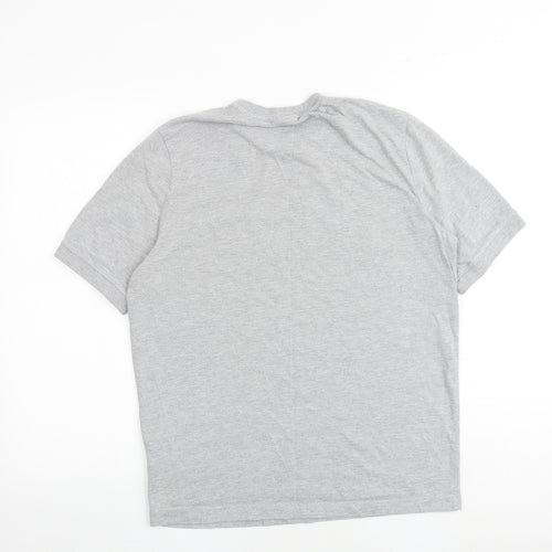 Wales Rugby Boys Grey 100% Cotton Basic T-Shirt Size S Round Neck Pullover