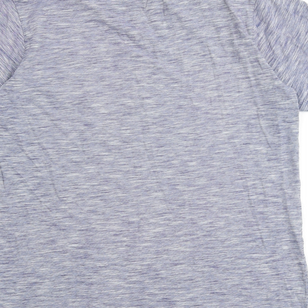 Marks and Spencer Boys Blue 100% Cotton Basic T-Shirt Size 16 Years Round Neck Pullover