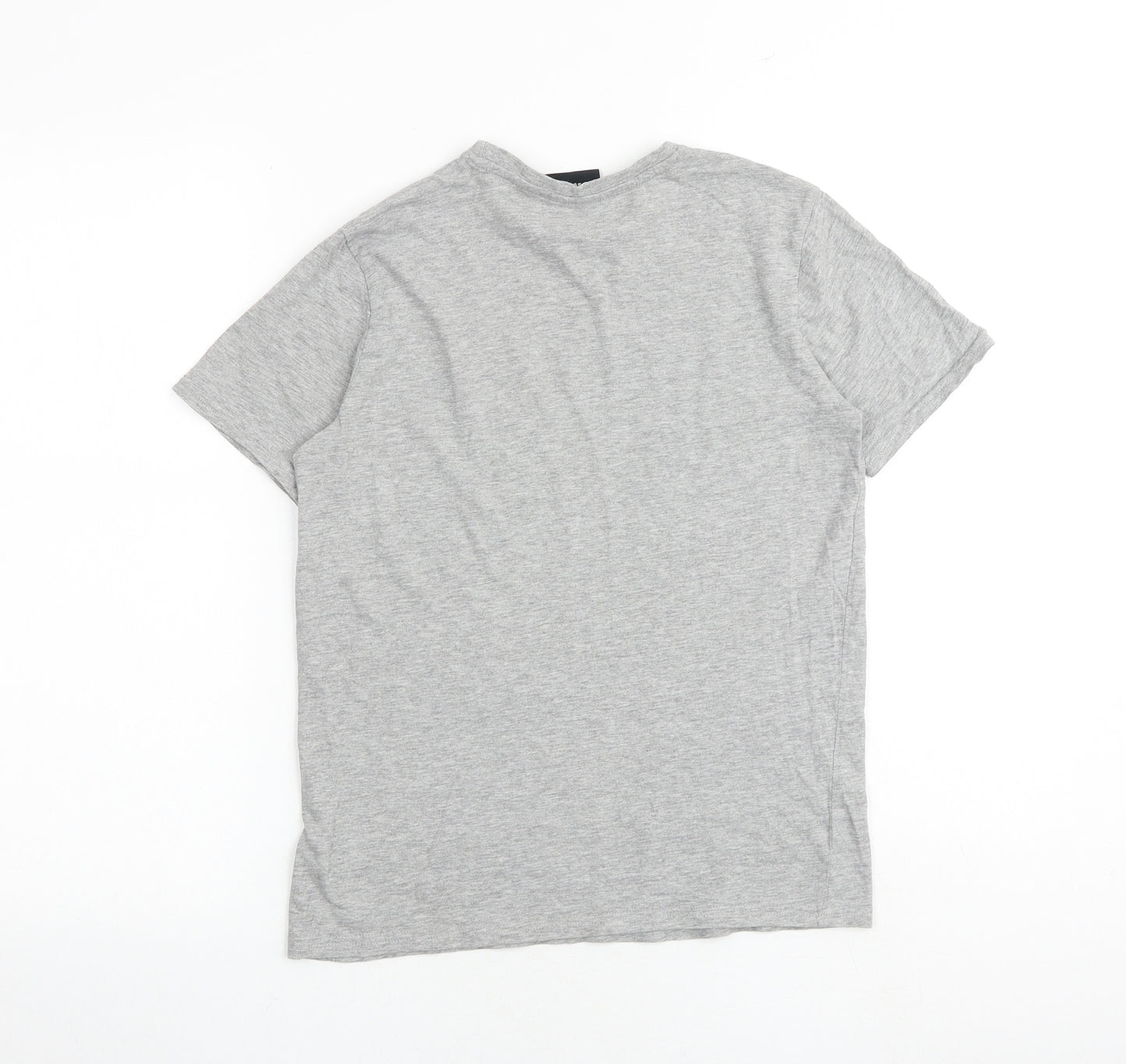 Fortnite Boys Grey 100% Cotton Basic T-Shirt Size M Round Neck Pullover