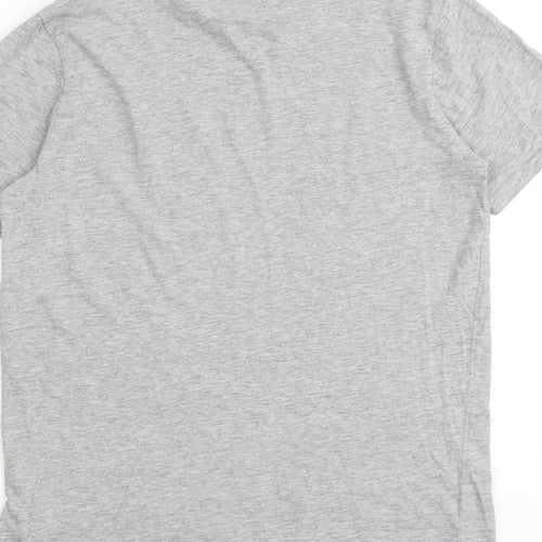Fortnite Boys Grey 100% Cotton Basic T-Shirt Size M Round Neck Pullover