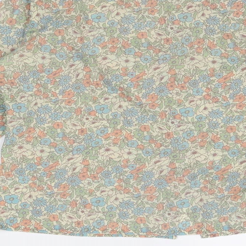 Prova Womens Multicoloured Floral Polyester Basic Button-Up Size 16 Collared