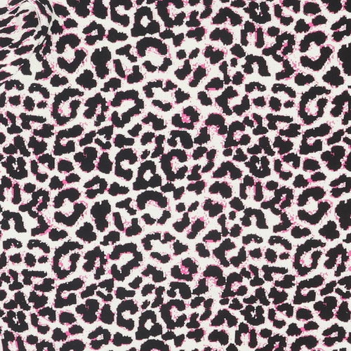Savida Womens Multicoloured Round Neck Animal Print Polyester Pullover Jumper Size 16 - Leopard pattern