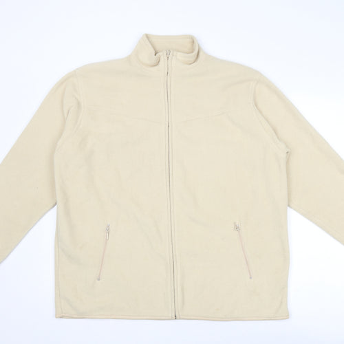 EWM Womens Beige Jacket Size 18 Zip
