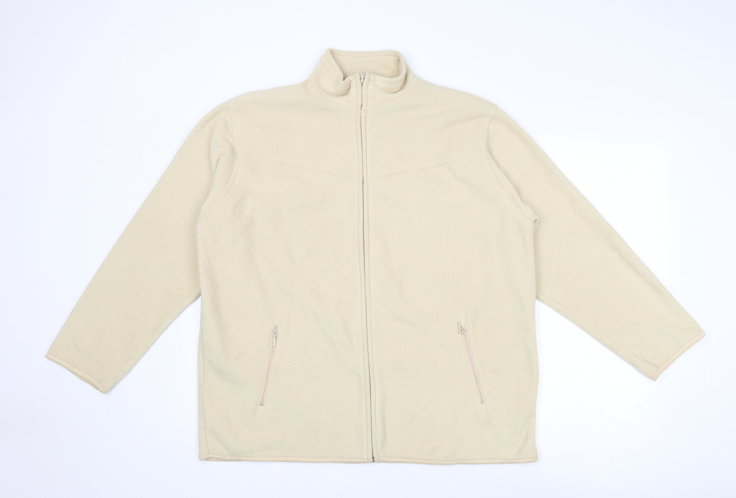 EWM Womens Beige Jacket Size 18 Zip