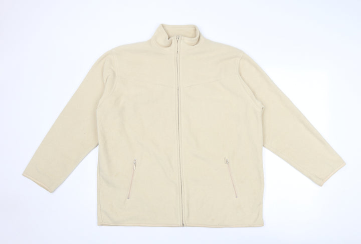 EWM Womens Beige Jacket Size 18 Zip