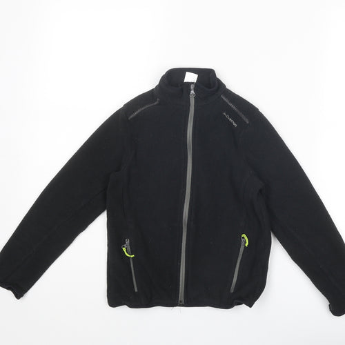 Quechua Boys Black Jacket Size 8 Years Zip