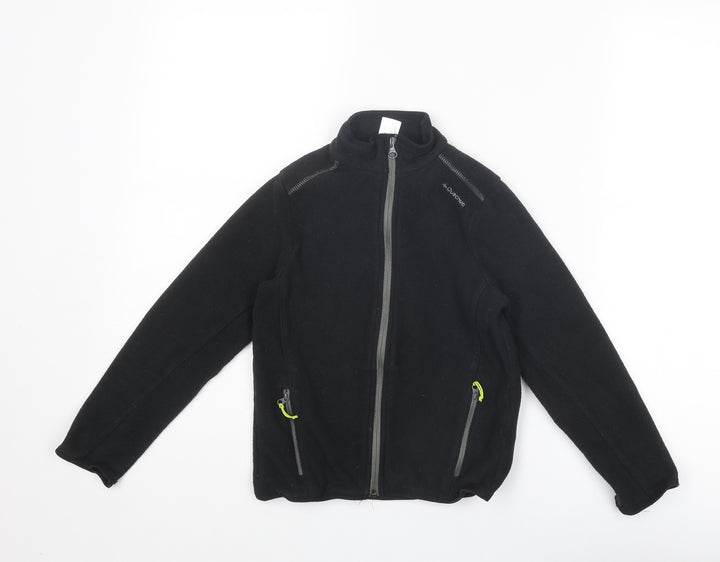 Quechua Boys Black Jacket Size 8 Years Zip