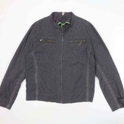 Republic Mens Grey Jacket Size M Zip