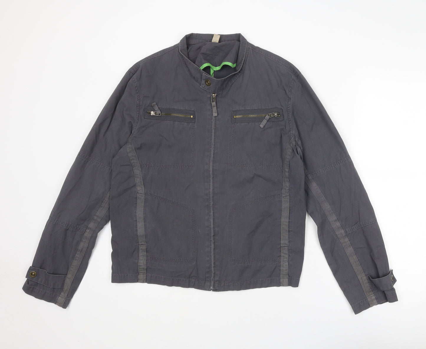 Republic Mens Grey Jacket Size M Zip