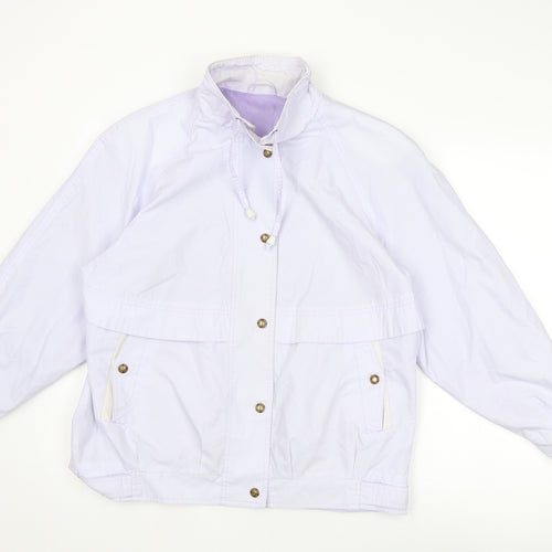 C&A Womens Purple Jacket Size 14 Snap