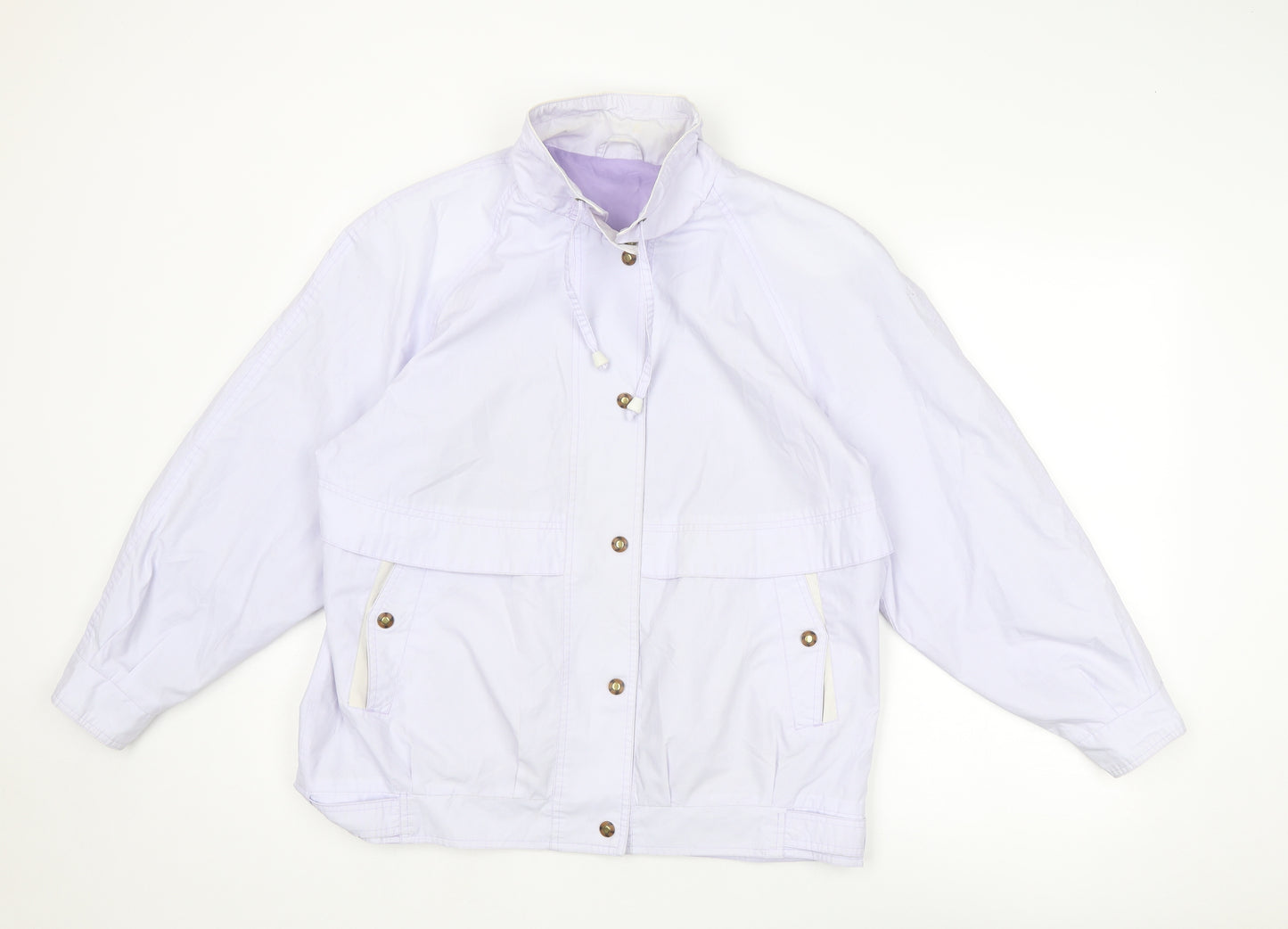 C&A Womens Purple Jacket Size 14 Snap