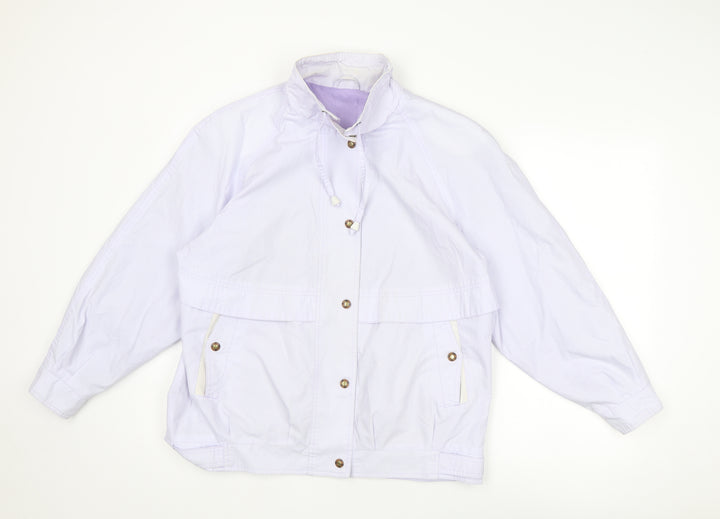 C&A Womens Purple Jacket Size 14 Snap