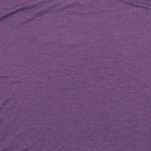 Dorothy Perkins Womens Purple Polyester Basic Blouse Size 12 Round Neck - Heart Print