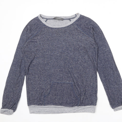 Limited Collection Womens Blue Viscose Pullover Sweatshirt Size 8 Pullover
