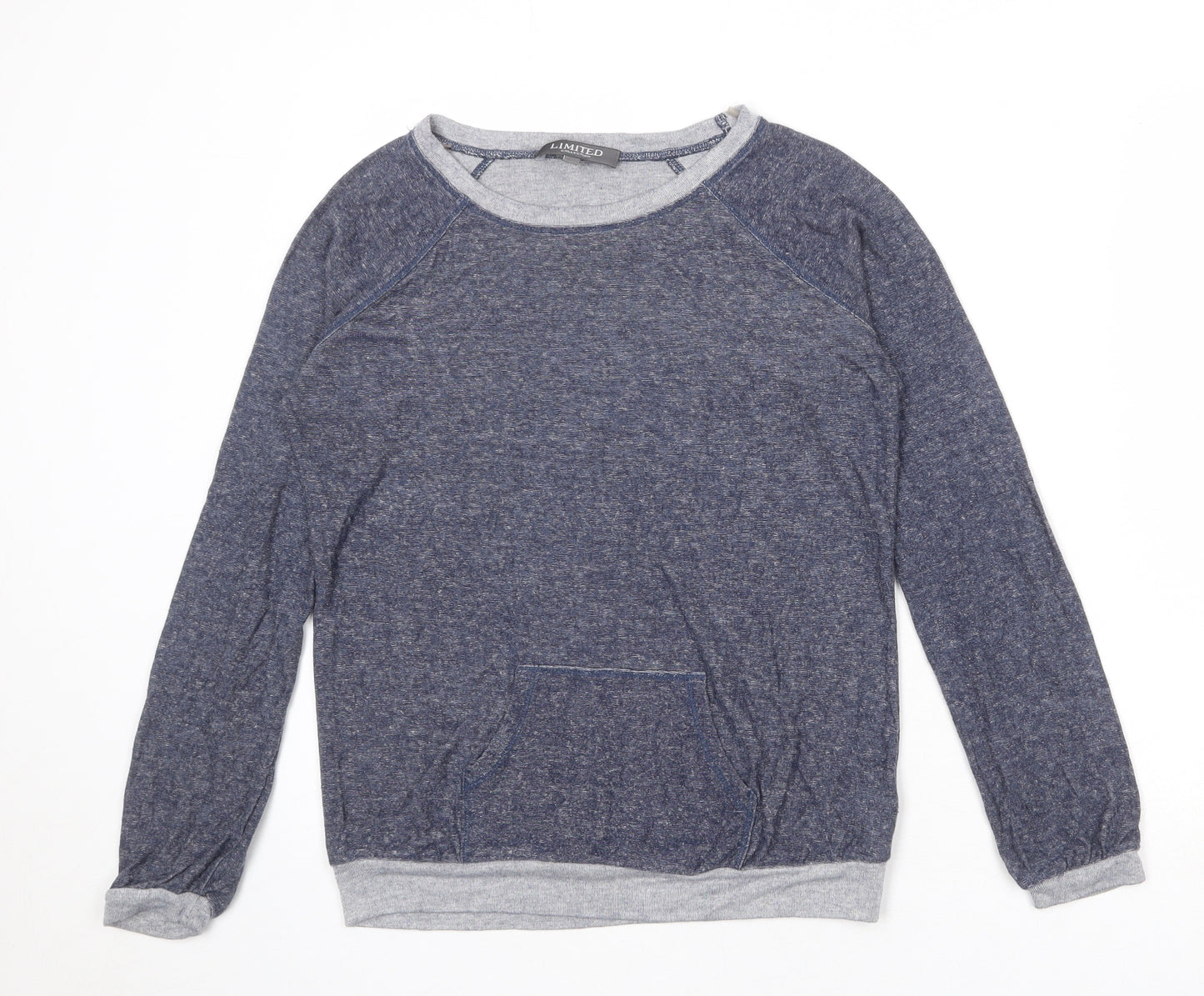 Limited Collection Womens Blue Viscose Pullover Sweatshirt Size 8 Pullover