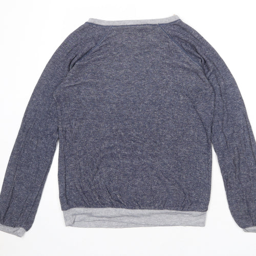 Limited Collection Womens Blue Viscose Pullover Sweatshirt Size 8 Pullover