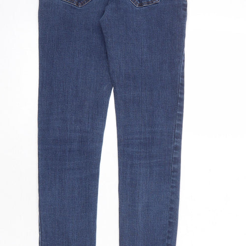 Pimkie Womens Blue Cotton Skinny Jeans Size 25 in Regular Zip