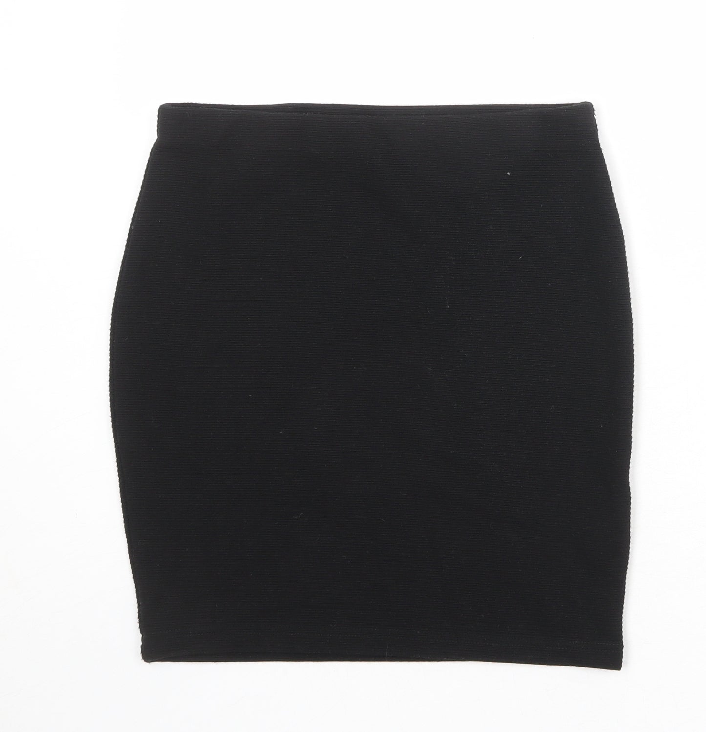 New Look Womens Black Polyester Bandage Skirt Size 10