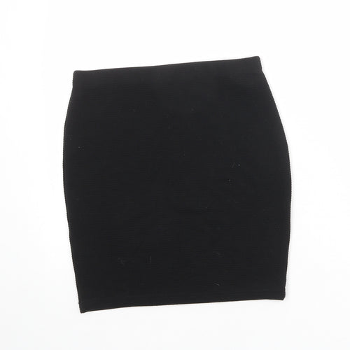 New Look Womens Black Polyester Bandage Skirt Size 10