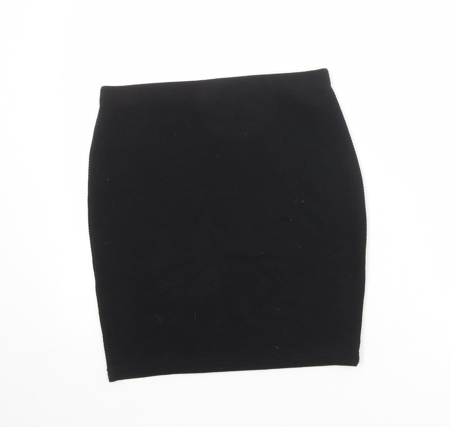 New Look Womens Black Polyester Bandage Skirt Size 10