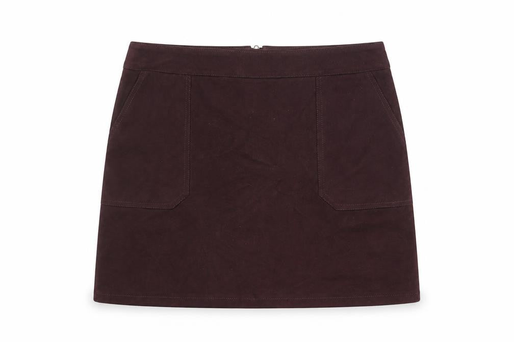 Dorothy Perkins Womens Purple Polyester A-Line Skirt Size 12 Zip