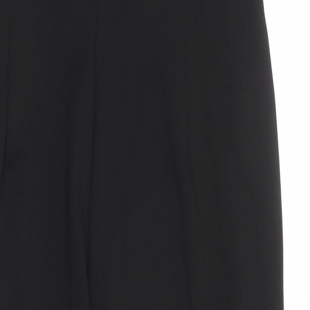Girl in Mind Womens Black Polyester Jumpsuit One-Piece Size 14 Zip