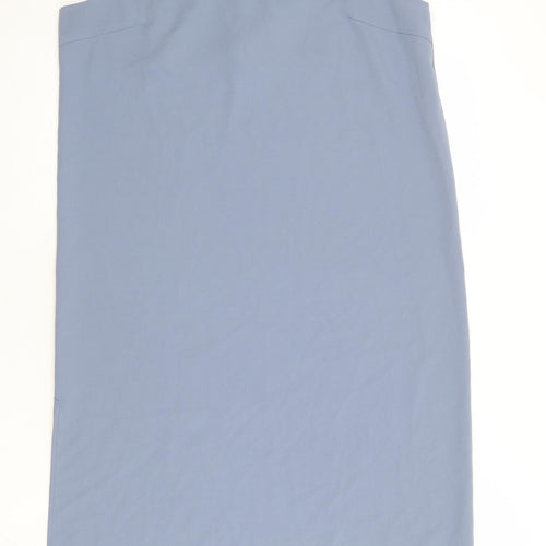 Quality Life Womens Blue Polyester Slip Dress Size XL V-Neck Pullover
