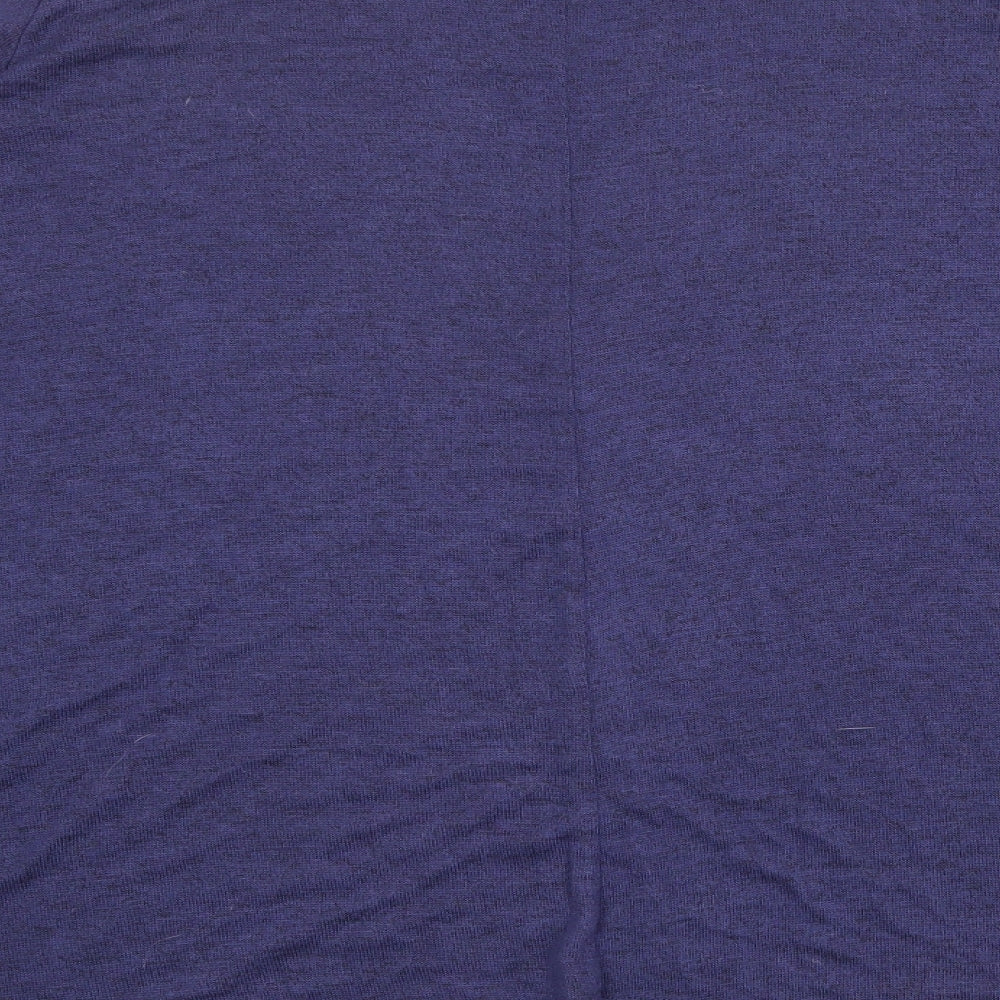Modern Soul Womens Blue Round Neck Viscose Pullover Jumper Size XS