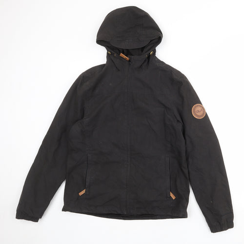 Designed for Life in Extremes Womens Black Windbreaker Jacket Size 12 Zip
