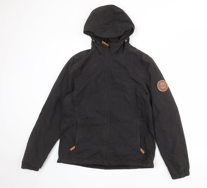 Designed for Life in Extremes Womens Black Windbreaker Jacket Size 12 Zip