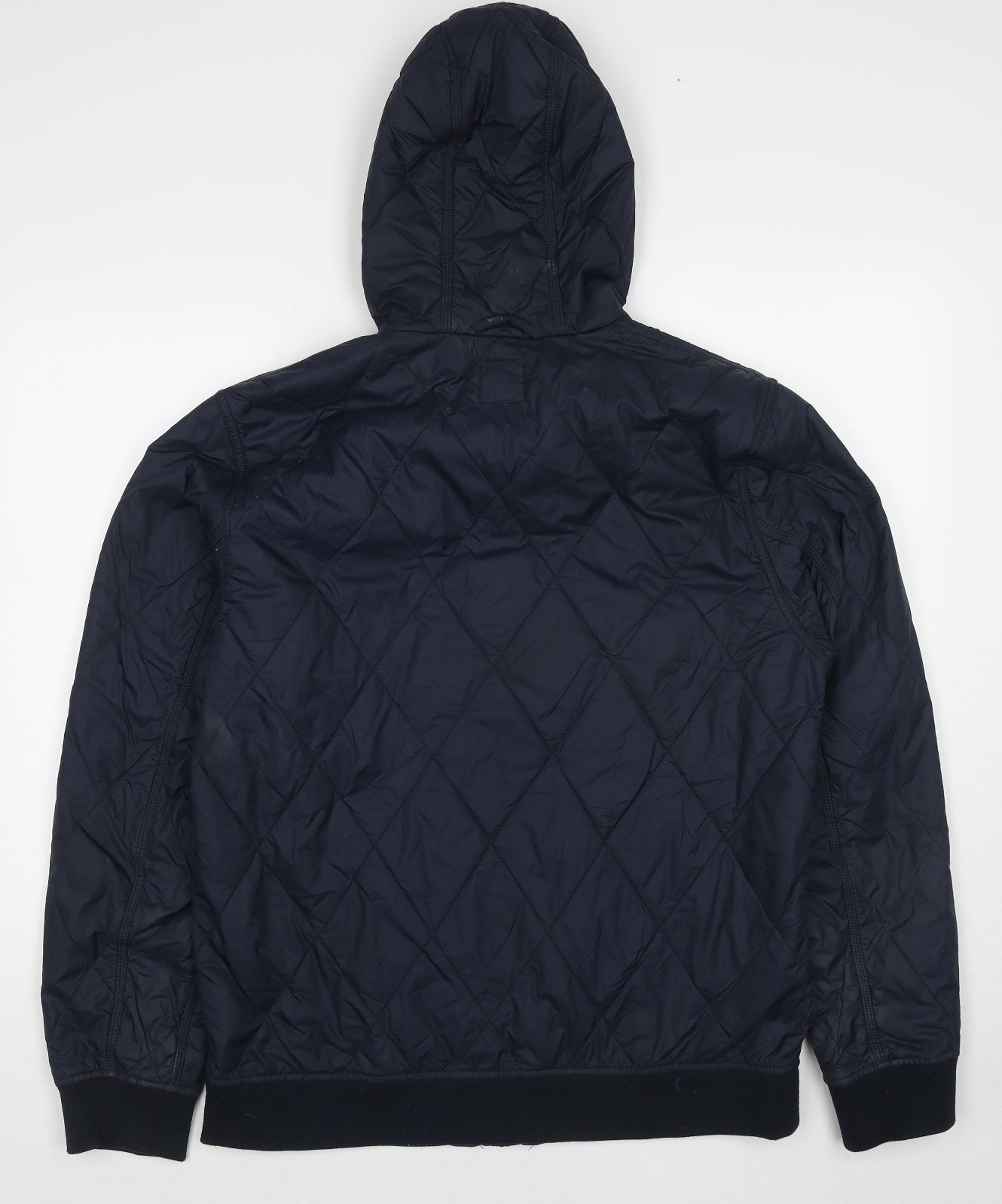 Carhartt Mens Blue Quilted Jacket Size L Zip